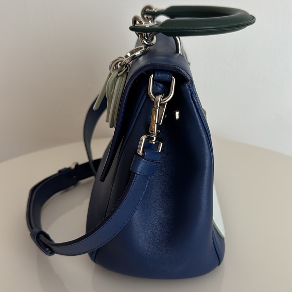 ❌SOLD❌Christian Dior Multicolor Leather Flap Top Handle Bag with Crossbody Strap - Picture 5 of 16